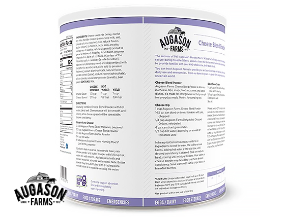 Augason Farms: Cheese Blend Powder Can